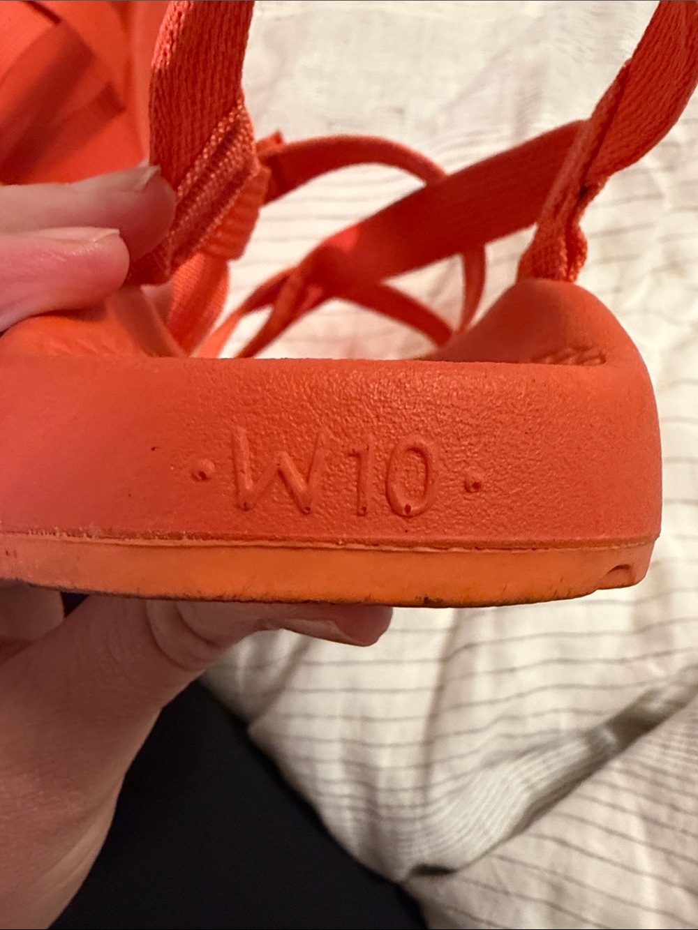Chaco Z Cloud Sandals Women’s Size 10 Solid Orange - Picture 2 of 5